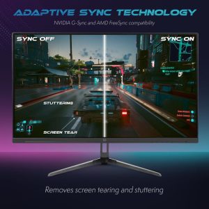 Vibox V27QHD165 Écran PC Gamer - 27 Pouces, Résolution QHD 1440p, 165Hz, 1ms, Adaptive Sync, Dalle VA, HDMI & DisplayPort – Image 4