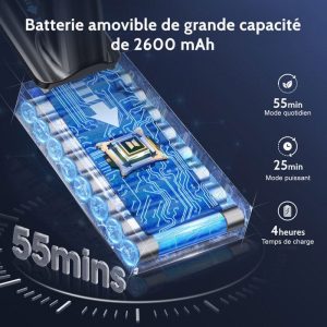 Aspirateur Balai sans Fil,Aspirateur sans Fil 52000pa/560w,Moteur sans balais,Filtration en 5 Étapes,1.6 L de Grande Capacité – Image 3