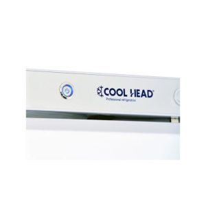 Petite Armoire Réfrigérée Négative Verticale - 200 L - Cool Head - R600aABS1 Porte598Pleine 838 Blanc – Image 4