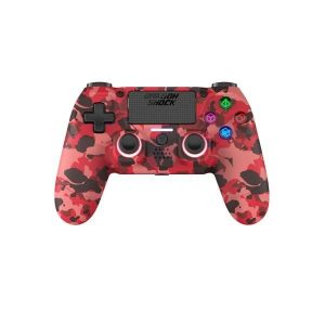 DragonShock - MIZAR BT - Manette sans fil Rouge Camouflage pour PS4, PC et Mobile – Image 1