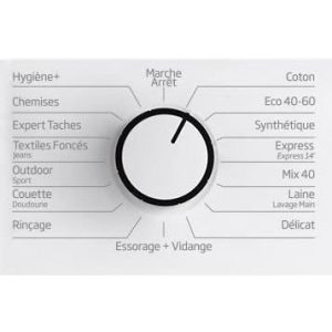 Lave-linge hublot BEKO b100 WTV9712BS1W - 9 kg - Induction - L60cm - 1400 trs/min - Blanc – Image 9