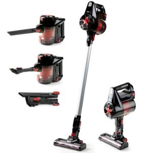 Aspirateur Balai 3-en-1 PRIMO PR504SV - 22,2V - Rouge - Sans sac - Brosse motorisée – Image 1