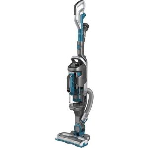 Black & Decker CUA625BH-QW, Aspirateur Balai sans fil-21,6 V-Autonomie : 60 Min-Base de Charge 3 Longue Brosse et 1 Sangle, Bleu, 47 – Image 1
