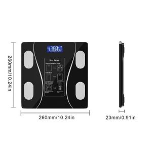 Pese Personne Impedancemetre, Balance Pese Personne Bluetooth Intelligente, Charge USB avec 19 Données Corporelles pour IOS/Android – Image 5
