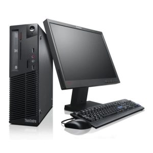 ordinateur de bureau lenovo thinkcentre M90 core i5 4go ram 250go disque dur ecran ordinateur 19 pouces win7, pc reconditionné – Image 2