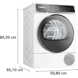 Sèche-linge pompe à chaleur BOSCH WQB245A0FR SER8 - 9 kg - Classe A+++ - L60cm - Blanc – Image 2
