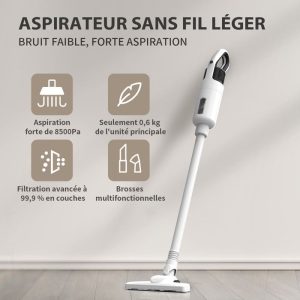 Aspirateur Sans Fil TEENO - 9Kpa et 120W - Batterie 2500mAh Recharge Amovible – Image 1