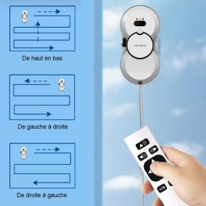 LIECTROUX Robot Laveur Vitre Electrique HCR-10 avec 30 ml Résvoir d'eau – Image 3