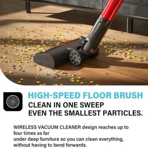 Aspirateur Balai sans Fil sans Sac Stanew-Multifonctions 4 en 1- PowerClean-2 vitesses-150W-22.2V-Batterie 2200mAh Autonomie 40 min – Image 3