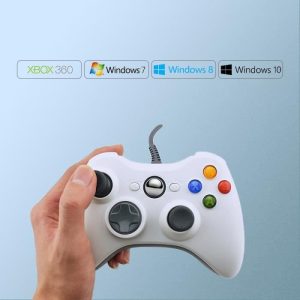 Le noir Manette de Jeu Filaire USB, Contrôleur - Joystick Pour Xbox 360, Windows 7-8-10, pour PC Microsoft of – Image 2