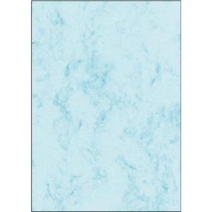 Sigel Pack de 100 Papiers marbrés A4 Bleu - DP261 – Image 1