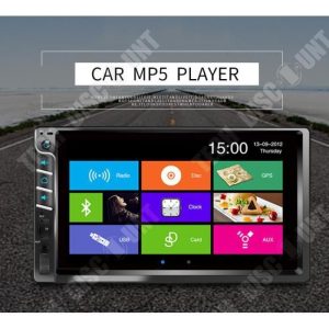 TD® 7 pouces haute définition double lingot voiture mp5 double lingot voiture universelle mp5 RF-7033 carte simple – Image 3