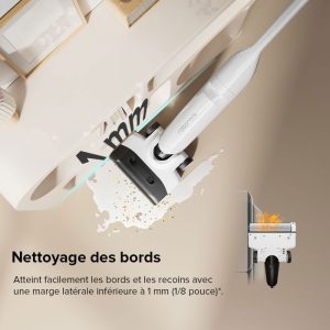 Roborock Flexi Lite -Aspirateur Balai Eau et Poussière-Conception FlatReach™ -17000Pa Nettoyant/Séchage Automatique – Image 5