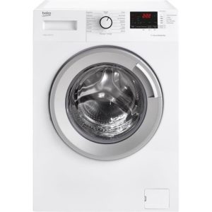Lave-linge hublot BEKO b100 WTV9712BS1W - 9 kg - Induction - L60cm - 1400 trs/min - Blanc – Image 1