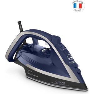 CALOR Ultragliss Anti-Calc +, Fer à repasser, Vapeur 50g/min, Pressing 260g/min, Collecteur calcaire, Fabriqué en France FV6846C0 – Image 1