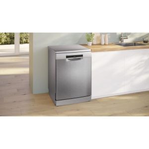 Lave-vaisselle pose-libre BOSCH SMS6ZCI11F SER6 - 14 couverts - Induction - L60cm - 40 dB - Classe B - Inox – Image 2