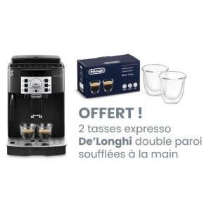 Machine expresso automatique avec broyeur - DELONGHI MAGNIFICA S ECAM22.140.B - Noir + Set 2 tasses Expresso – Image 1