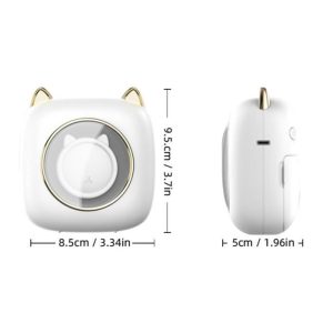 Imprimante Photo Portable, Mini Imprimante Thermique Bluetooth avec 10 rouleaux de papier d'impression, Blanc – Image 2