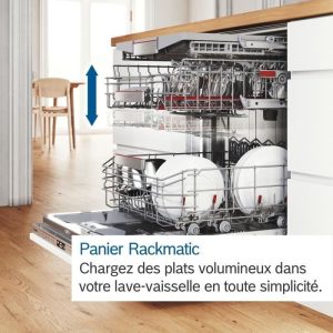Lave-vaisselle pose-libre BOSCH SMS6ZCI11F SER6 - 14 couverts - Induction - L60cm - 40 dB - Classe B - Inox – Image 5