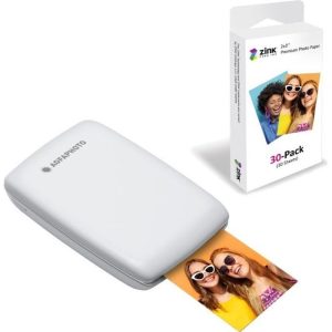 AgfaPhoto Mini P.2 - Pack Imprimante Portable Zink Photos Instantanées + Recharge 30 Photos 75x50 mm - Sans Encre - Smartphones – Image 1