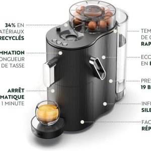 Machine à Café CoffeeB Globe Noir + 180 Coffee Balls Lungo - 100% Compostables – Image 6