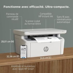 HP LaserJet M140w Imprimante multifonction Laser noir et blanc + Cartouche Toner Authentique Noir W142A – Image 4