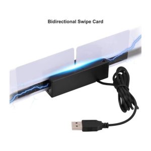 USB Hi-Co magnétique Mag à rayures carte de crédit lecteur d'programmable 3 pistes MSR90 terminal de point de vente Noir – Image 3