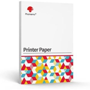 papier thermique imprimante a4 Papier thermique A4 pour imprimante portable Phomemo M08F, 200 feuilles – Image 1