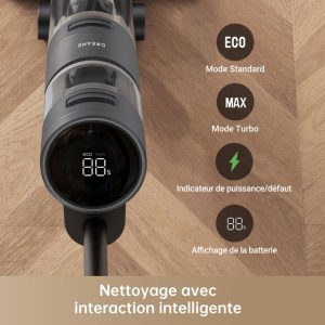 Aspirateur Eau et Poussière sans Fil Dreame H11 Core Aspirateur Intelligent Humide et Sec Noir – Image 3