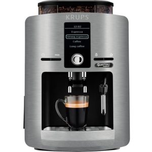 Machine à expresso autonome Krups EA82FB - Capacité 1,7 L - Broyeur intégré - 1450 W - Argent – Image 1