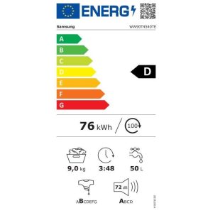 Lave-linge hublot SAMSUNG Addwash™ WW90T4540TE - 9 kg - L60cm - 1400trs/min - Blanc – Image 4