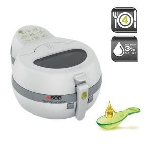 SEB ActiFry Original Friteuse sans huile, Cuve amovible 1 kg, 3 % de matière grasse, Cuisson saine, Air Fryer Blanche FZ712100 – Image 1