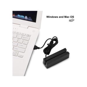 USB Hi-Co magnétique Mag à rayures carte de crédit lecteur d'programmable 3 pistes MSR90 terminal de point de vente Noir – Image 4