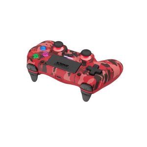 DragonShock - MIZAR BT - Manette sans fil Rouge Camouflage pour PS4, PC et Mobile – Image 3