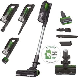 Aspirateur Balai sans fil - HOOVER HF920P - 65 AW - 86 dBA - Ecran LED - Vert / Gris – Image 1