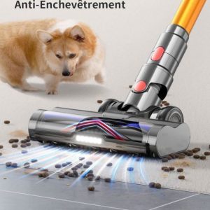 Aspirateur Balai sans Fil,58000Pa/600W 8*2800mAh/60 Mins Autonomie, OLED Écran Aspirateur Puissant, 1.5L/Filtration en 7 étapes – Image 3