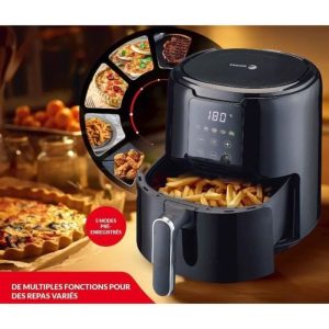Friteuse sans huile - FAGOR - Airfryer FG4210 - 4.2 L - 1300 W - Ecran tactile - 5 pré-réglages de cuisson - Minuterie - Noir – Image 4