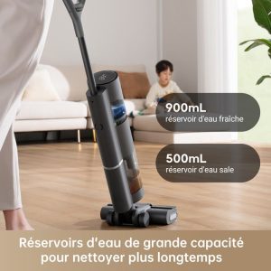 Aspirateur Eau et Poussière sans Fil Dreame H11 Core Aspirateur Intelligent Humide et Sec Noir – Image 2