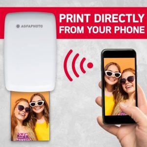 AgfaPhoto Mini P.2 - Pack Imprimante Portable Zink Photos Instantanées + Recharge 60 Photos 75x50 mm - Sans Encre - Smartphones – Image 3