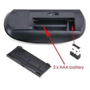 Souris pour PC DELL USB Sans Fil Ultra Plate Universelle Capteur Optique 3 Boutons Ordinateur (NOIR) – Image 2
