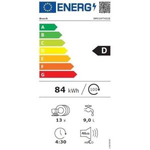 Lave-vaisselle tout intégrable BOSCH SER2 SMV2HTX02E - 13 couverts - EcoSilence Drive - L60cm - 46dB - 5 programmes – Image 4