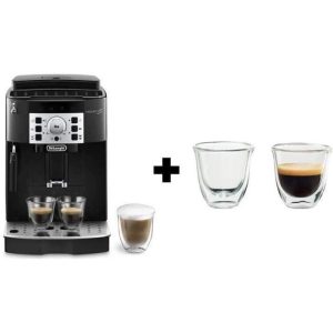 Machine expresso automatique avec broyeur - DELONGHI MAGNIFICA S ECAM22.140.B - Noir + Set 2 tasses Expresso – Image 4