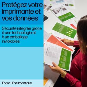 HP 953 Pack de 4 cartouches d'encre noire, cyan, jaune et magenta authentiques (6ZC69AE) pour HP OfficeJet Pro 7700/8200/8700 – Image 9