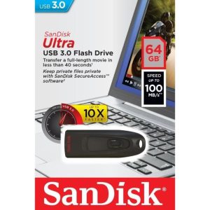 Clé USB 3.0 SanDisk Ultra 64 Go - Vitesse de lecture jusqu'à 100 Mo/s – Image 4