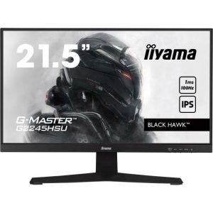 Ecran PC Iiyama G2245HSU-B1 22'' G-Master Black Hawk, dalle IPS, FreeSync, 1920x1080 a100Hz, 1ms, 250cd/m², 1000:1, Haut-parleurs, 1 – Image 1