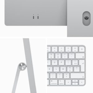 Apple - 24" - iMac Retina 4,5K (2023) - Puce Apple M3 - RAM 8Go - Stockage 256Go - GPU 8 coeurs - Argent – Image 3