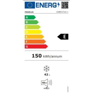 FRIGELUX CUBECV71A++ - Congélateur - 42L - Froid statique - E - LxPxH 47 x 45 x 63,2 - Blanc – Image 3