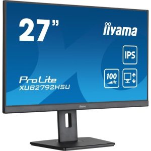 Ecran PC - IIYAMA PROLITE XUB2792HSU-B6 - 27" 1920x1080 - Dalle IPS - 0,4ms - 100Hz - HDMI / DisplayPort - Réglable en hauteur+Pivot – Image 2