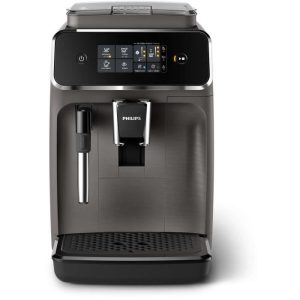 Philips Machine à expresso automatique série 2200, mousseur à lait, écran tactile intuitif, gris (EP2224/10) – Image 4