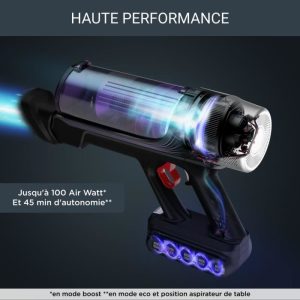 ROWENTA X-Force Flex 9.60 Allergie Aspirateur balai sans fil multifonction, Tube Flex, Performant, Léger, Batterie amovible RH2038WO – Image 3